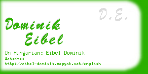 dominik eibel business card